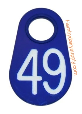 BLUE NECK TAG - NUMBERED