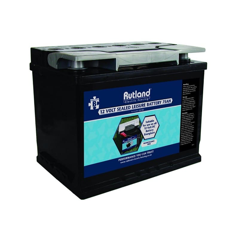 Rutland 12v 75ah sealed leisure battery 482103R