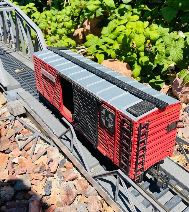 AT&SF Santa Fe livestock car 46106 - G scale