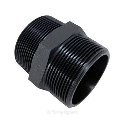 Hexagonal Plastic Nipple Male/Male 1¼”x1¼”BSP – 92123 BSP 92123