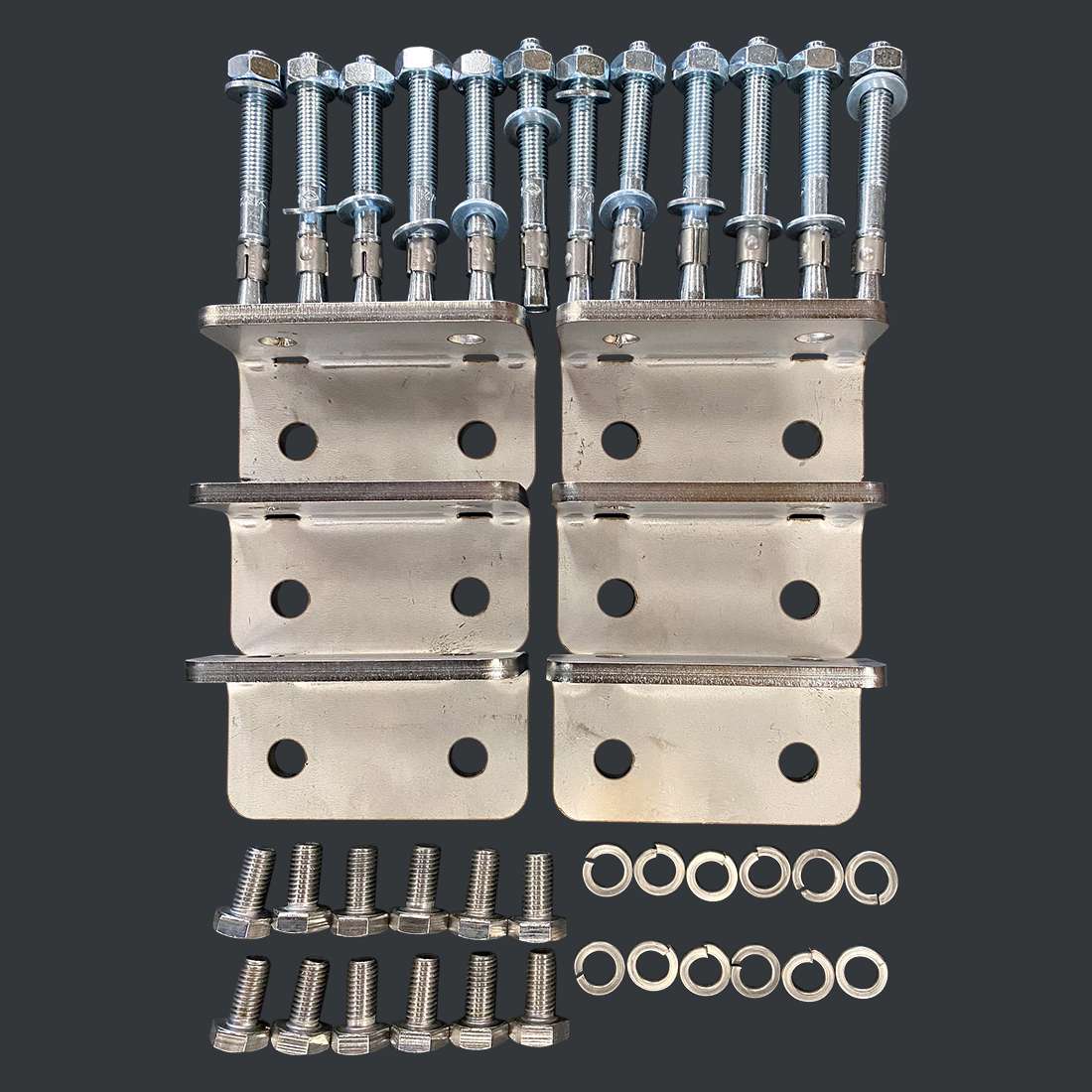6 Brackets and expansion bolts for Otto Cow Brush