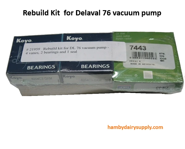 Delaval 76 Vacuum Pump Rebuild Kit