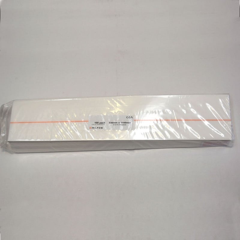 GEA Milfos milk filter sleeve 1100mm x 230mm pack of 100 8808-2602-311