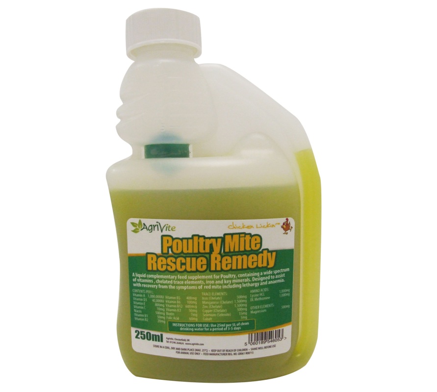Agrivite Chicken Lickin Poultry Mite Rescue Remedy TSK0130|TSK0135|TSK0140