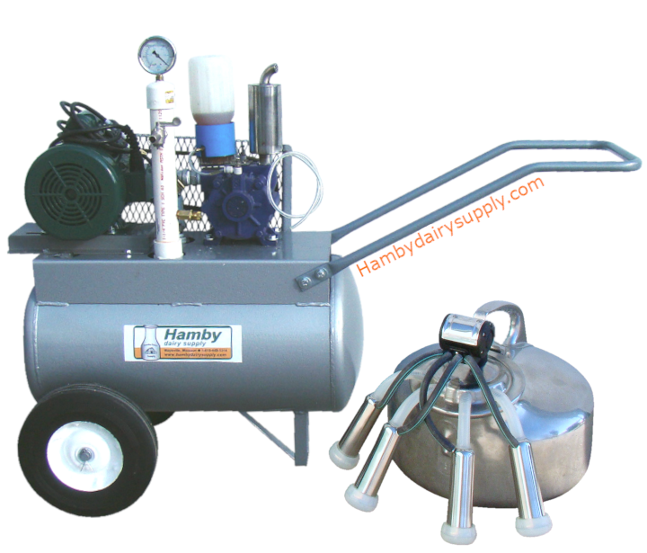 Surge Family Cow Bucket Milker - Complete 1 cow system with clear liners 816-449-1314