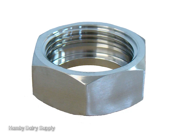 Hexnut for 1.5 inch Milk Tank Valve - Stainless Steel 4999-1000-391