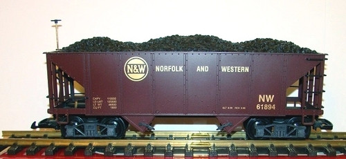 LGB 45760 Grain or Coal Hopper car N&W Norfolk and Western Road Name - G scale LGB 45760
