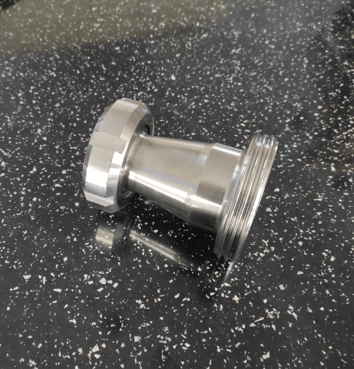 DIN 40 Male to 1″ SMS Female Stainless Steel Reducer SSF18
