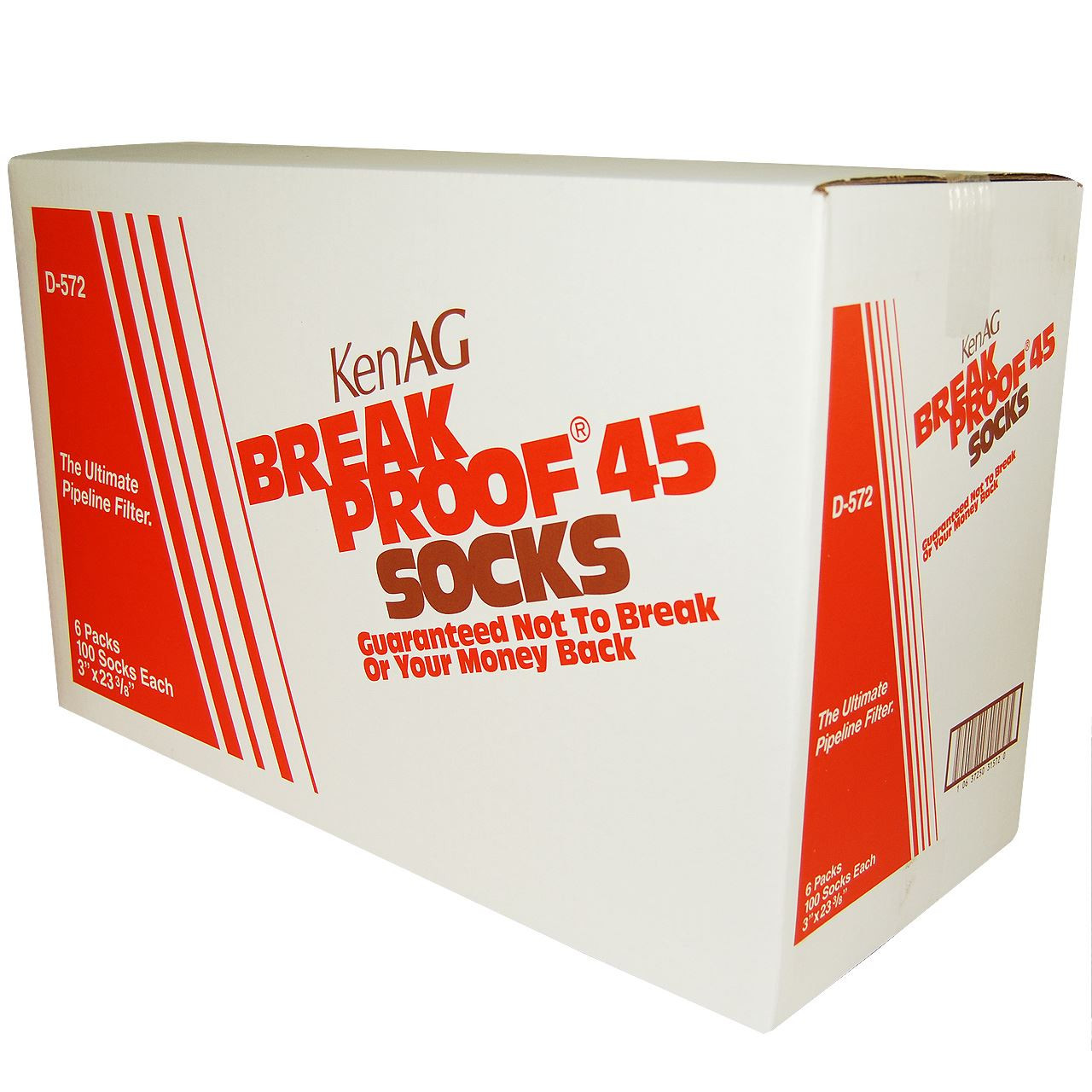 3x23-3/8 BREAK PROOF D572 Milk Filter Socks (case 600) Orange Box 4999-1043-005