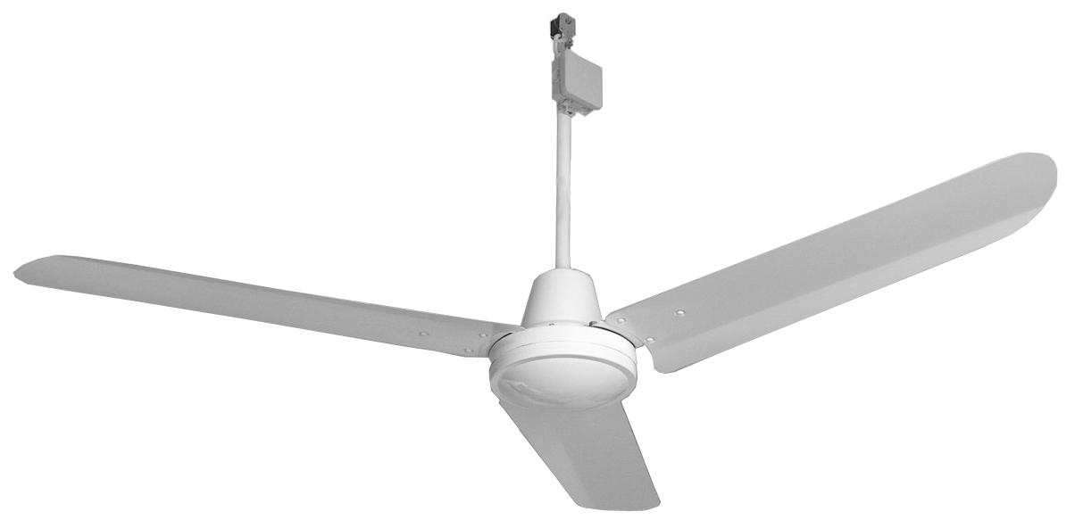 Stall-Deckenventilator, Bauhöhe 69 cm, Flügelform gerade | S01