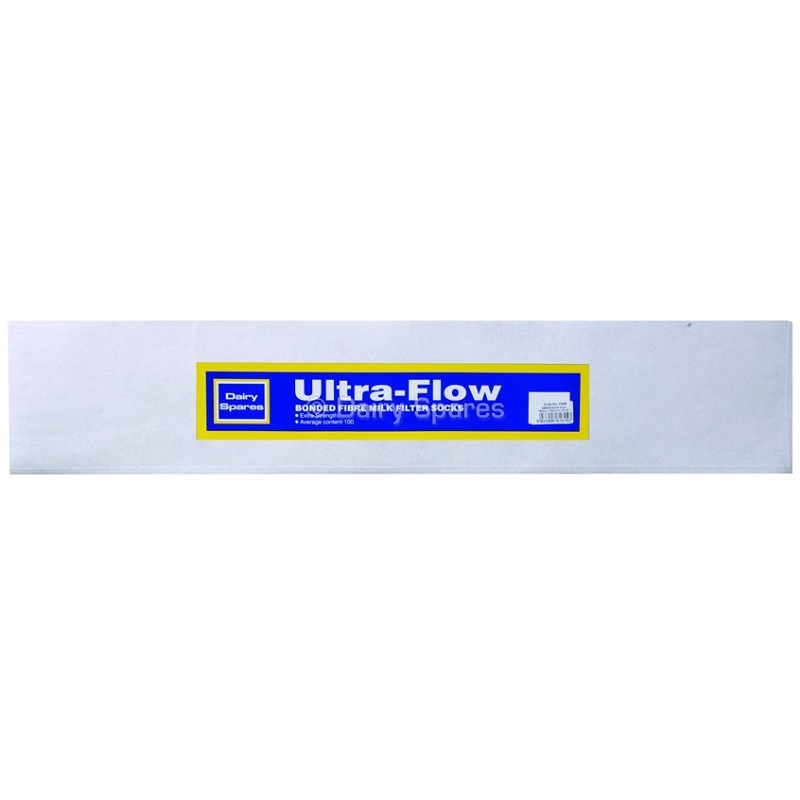 Ultraflow emperor milk filter sleeve fs46 38″ x 6″ pack of 100 FS46