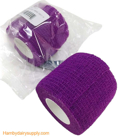 Neon Purple - Cohesive Flexible Bandage 2 inch x 5 yards stretched