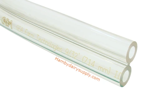 Double Hose 9/32 ID Surge ** Twin Clear Pulsation Tubing Green Stripe 4999-1090-021