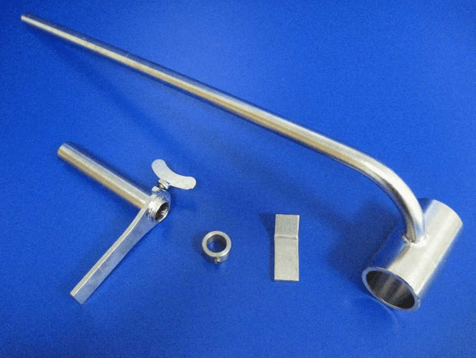 Aquajetz wash line pivot arm manual rotation unit handle – 2″ – installation kit