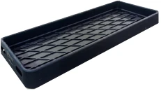 Cattle Foot Bath 6 inch depth x 32 inches x 78 inches long - black polyethylene 4999-1112-121