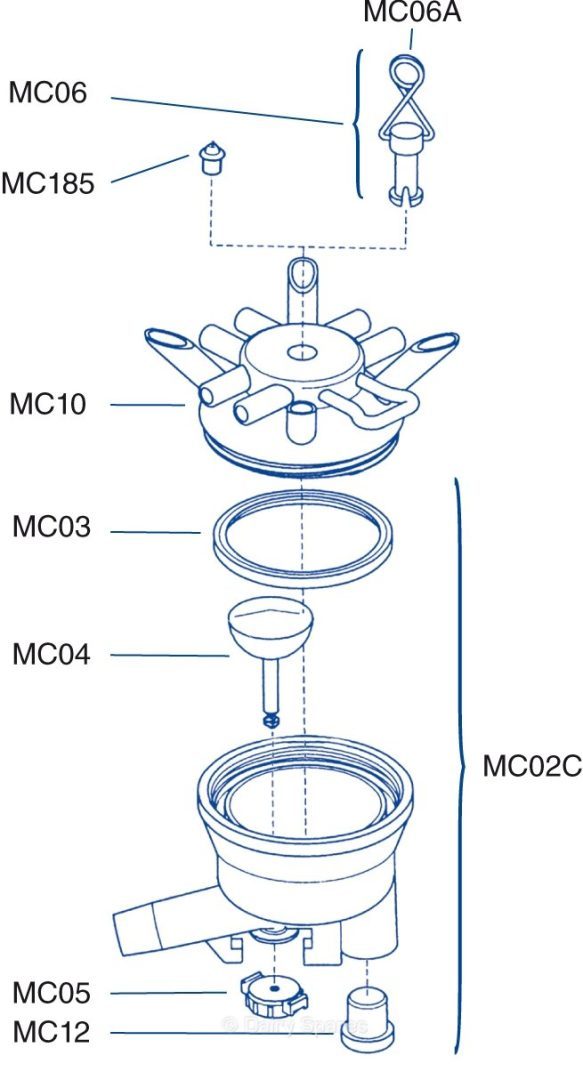 Milk Claw Bowl Complete Suitable for Delaval – MC25C MC25C