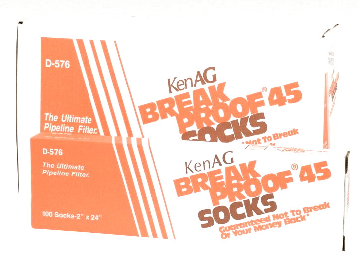 2x24 D576 BREAK PROOF Milk Filter Socks (case 600) Orange Box 4999-1043-002