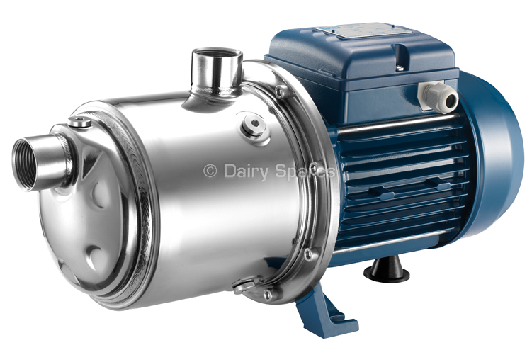 Volume Wash Stainless Steel Multistage Pump 6 Stage Max 120 l/min@32mH 230V 1ph 1.5kW c/w Noryl® Impeller – VWA06C VWA06C