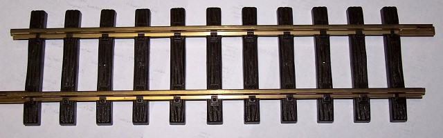 LGB 1 foot straight brass track - G scale - used in very good condition 816-449-1314