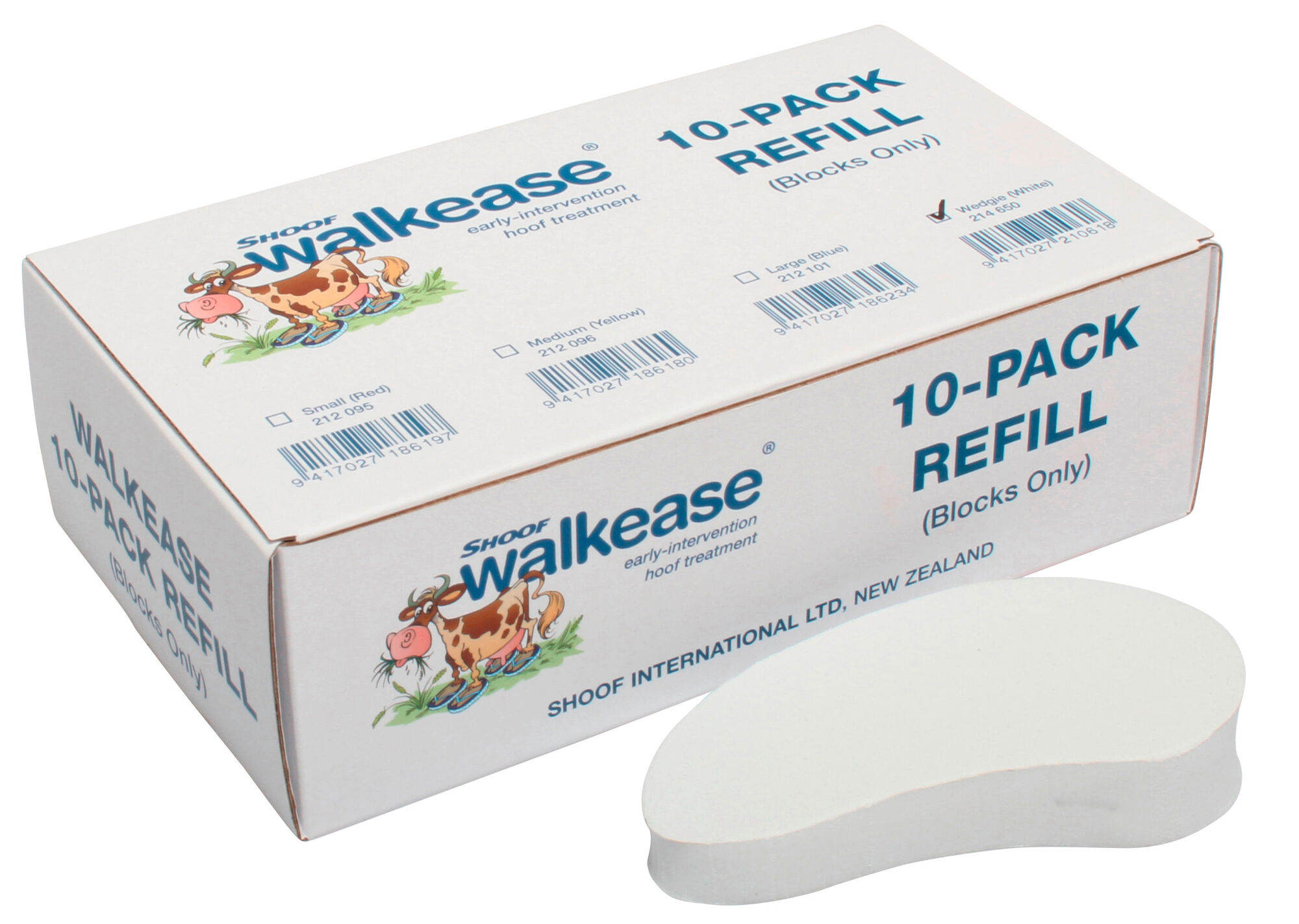 Klauenblock SHOOF Walkease "Wedgy" schräg-groß | 10er Pack