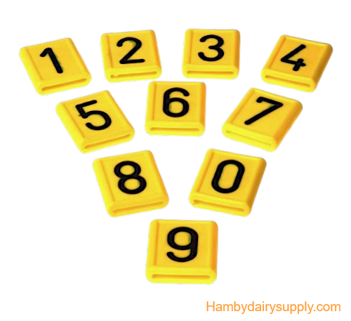 Collar number 0 - 9 (box of 10)