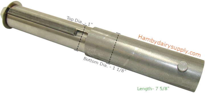 47315-G Adapter Shaft with pin 1 1/8 inch Sunset to MTV Drive assembly