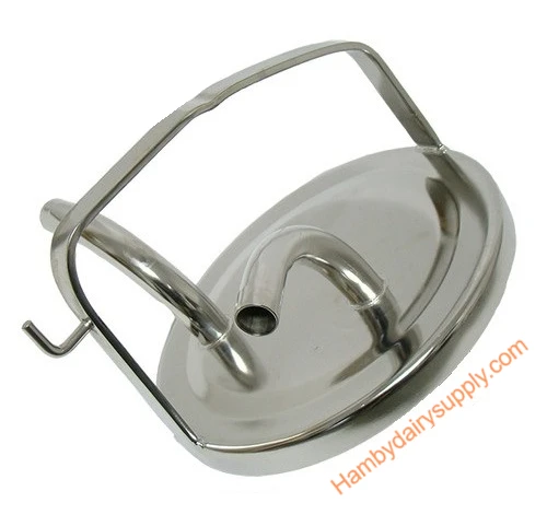 Sale! Stainless Steel Fresh Cow Lid for 5/8 hose -Fits Short Handle Bucket 4999-1120-091
