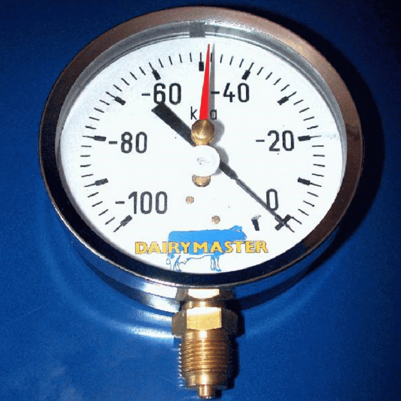 Dairymaster vacuum pressure gauge