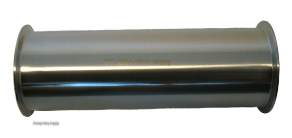 4.0 inch Clamp x Clamp Stainless tubing 12 inch length