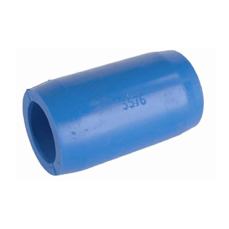 Blue silicone straight connector 50mm
