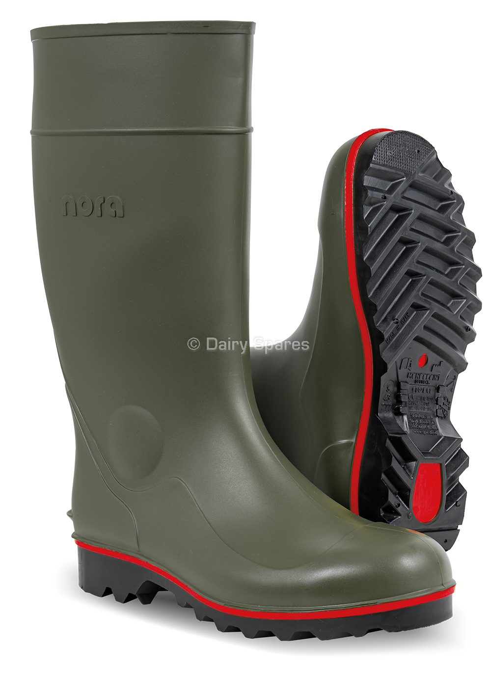 Nora Megajan Safety Wellington Boot S5 Green – NMJ41G NMJ41G