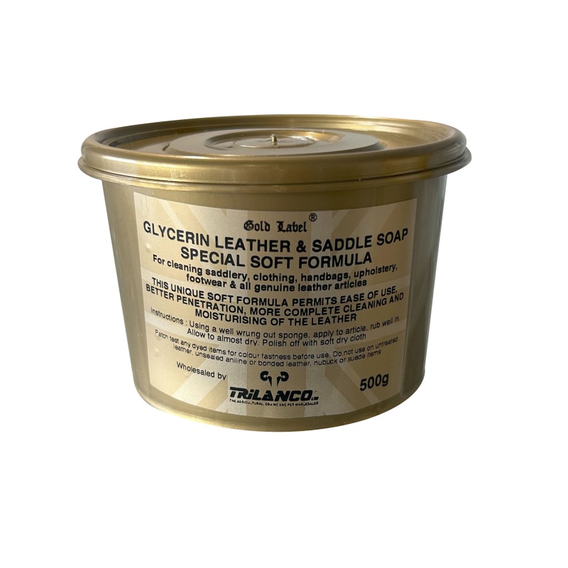 Gold Label Glycerin Leather & Saddle Soap Soft Formula GLD0304