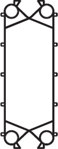 Nitrile corner gasket for T8 KoolWay® Plate Cooler