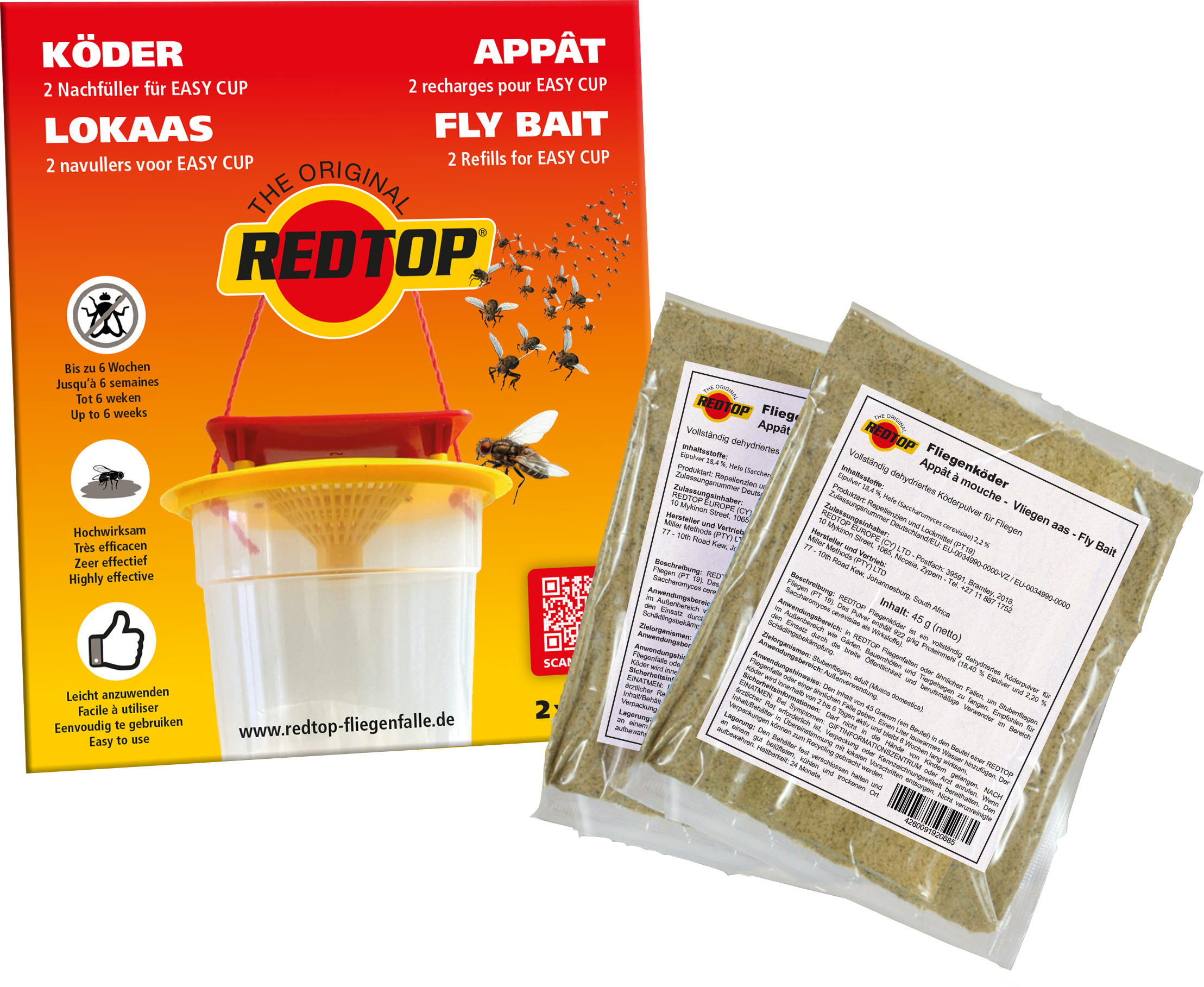 REDTOP® Nachfüller Easy Cup (2 x 20g Köder)
