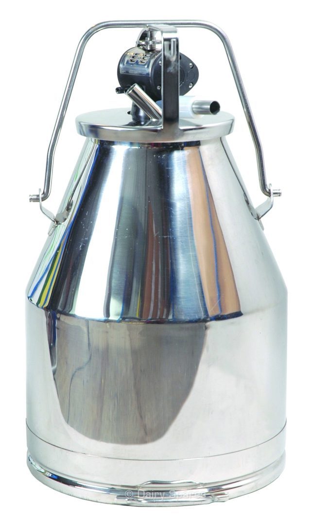 Greenoak Milk Bucket c/w Stainless Steel Lid and Greenoak Pulsator – DB202A DB202A