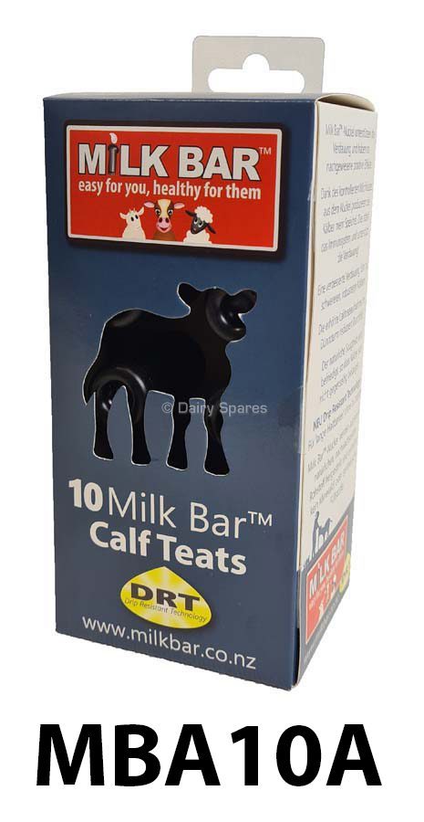 Milk Bar™ Calf Teat Black Square Hole (10Pk) – MBA10A MBA10A