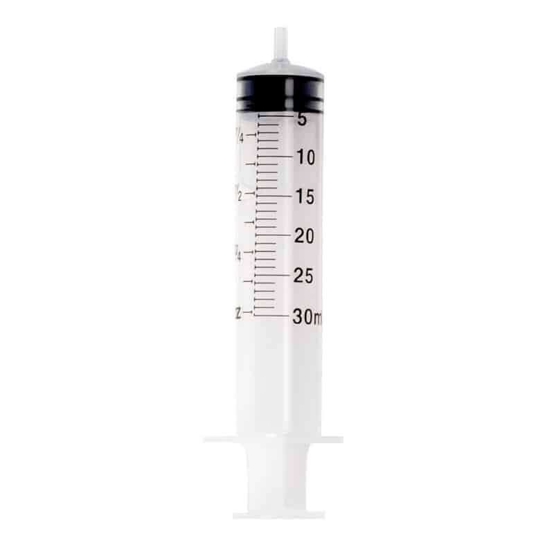 Valueline 30ml Side Tip Disposable Syringes x 50