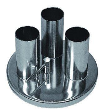 Stainless Steel Receiver Jar Lid Bare 3x38mm Port – 78172