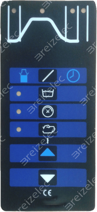 Tastaturfolie passend für DeLaval MilkMaster 174 x 80mm | 984941-02 984941-02