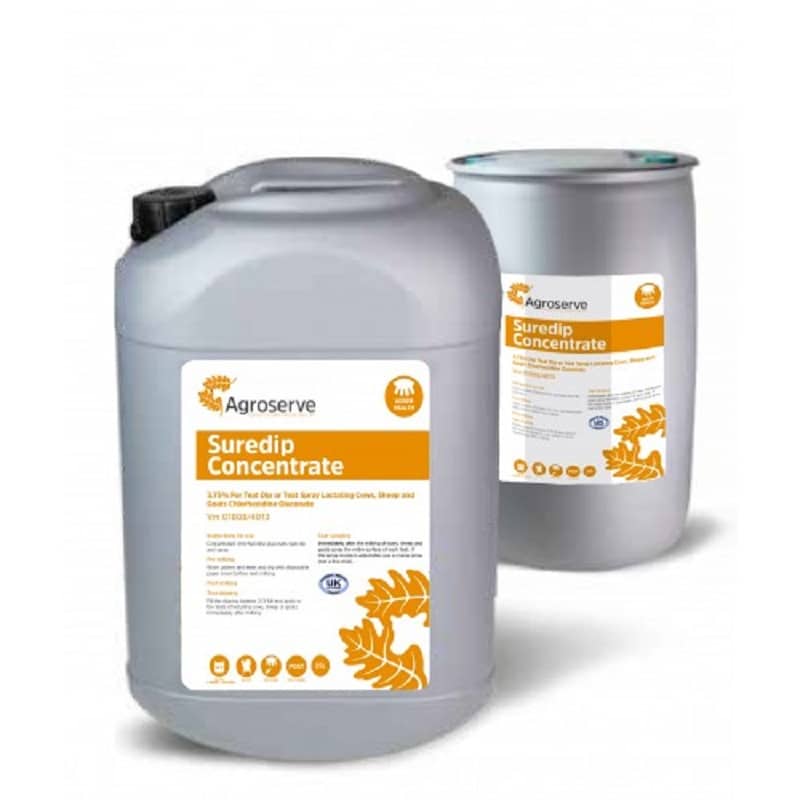 Agroserve suredip concentrate post teat dip spray