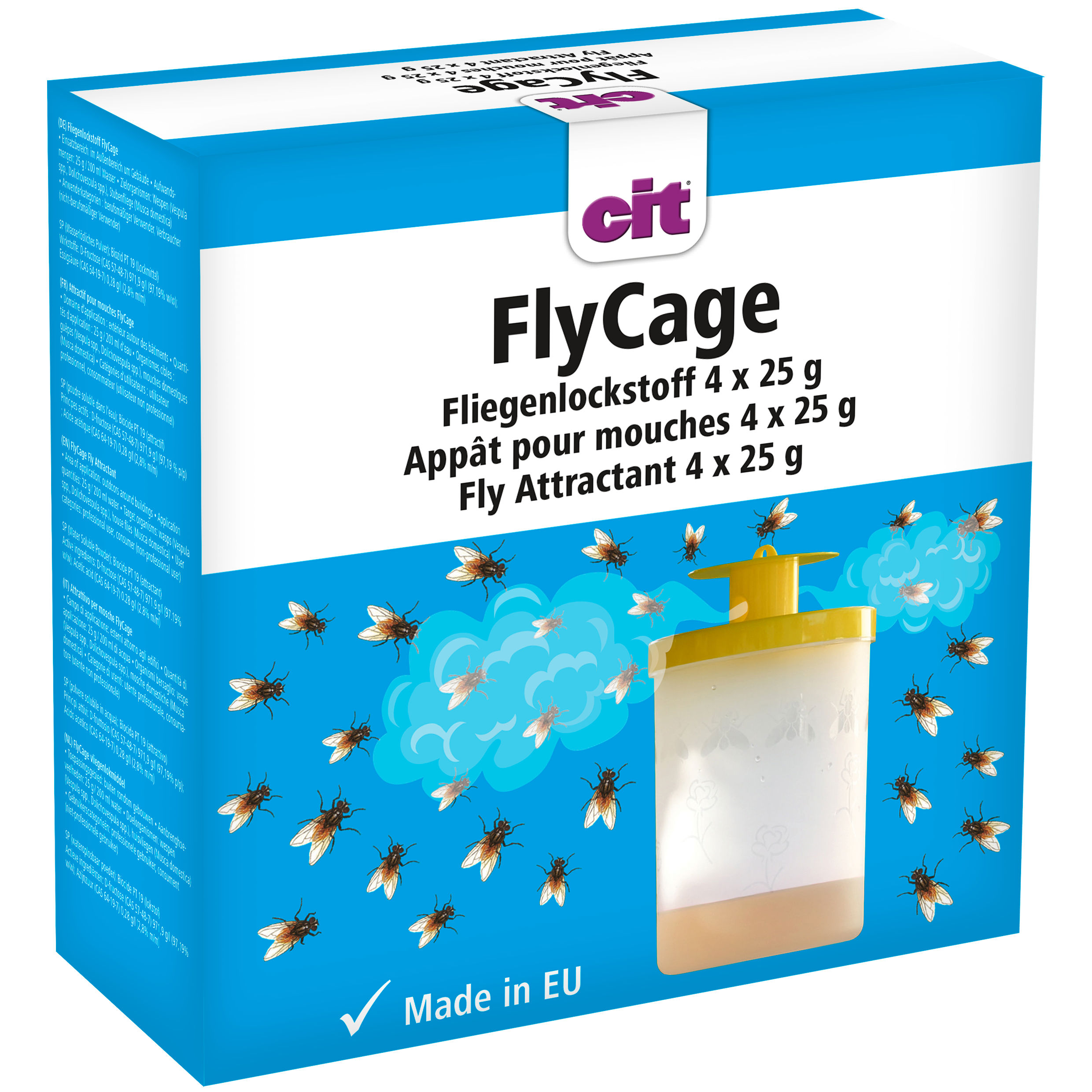 cit Fliegenlockstoff FlyCage | 4 x 25g