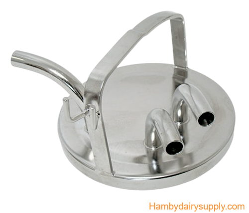 SS 2 goat/sheep Bucket Lid (3 inlet) Fits Short Handle Buckets ITP2619001