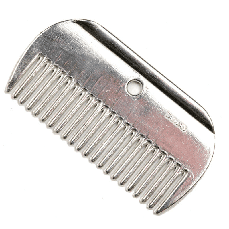 Metal mane comb