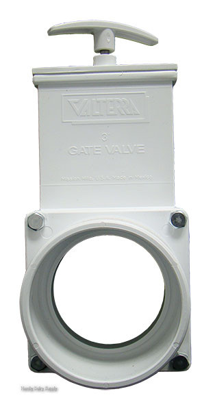 Gate Valve for vacuum system 3 inch pvc 4999-1080-053