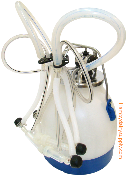 2 Sheep ITP205 Bucket Milker with 5.5 gallon Poly bucket 7036-2720-010
