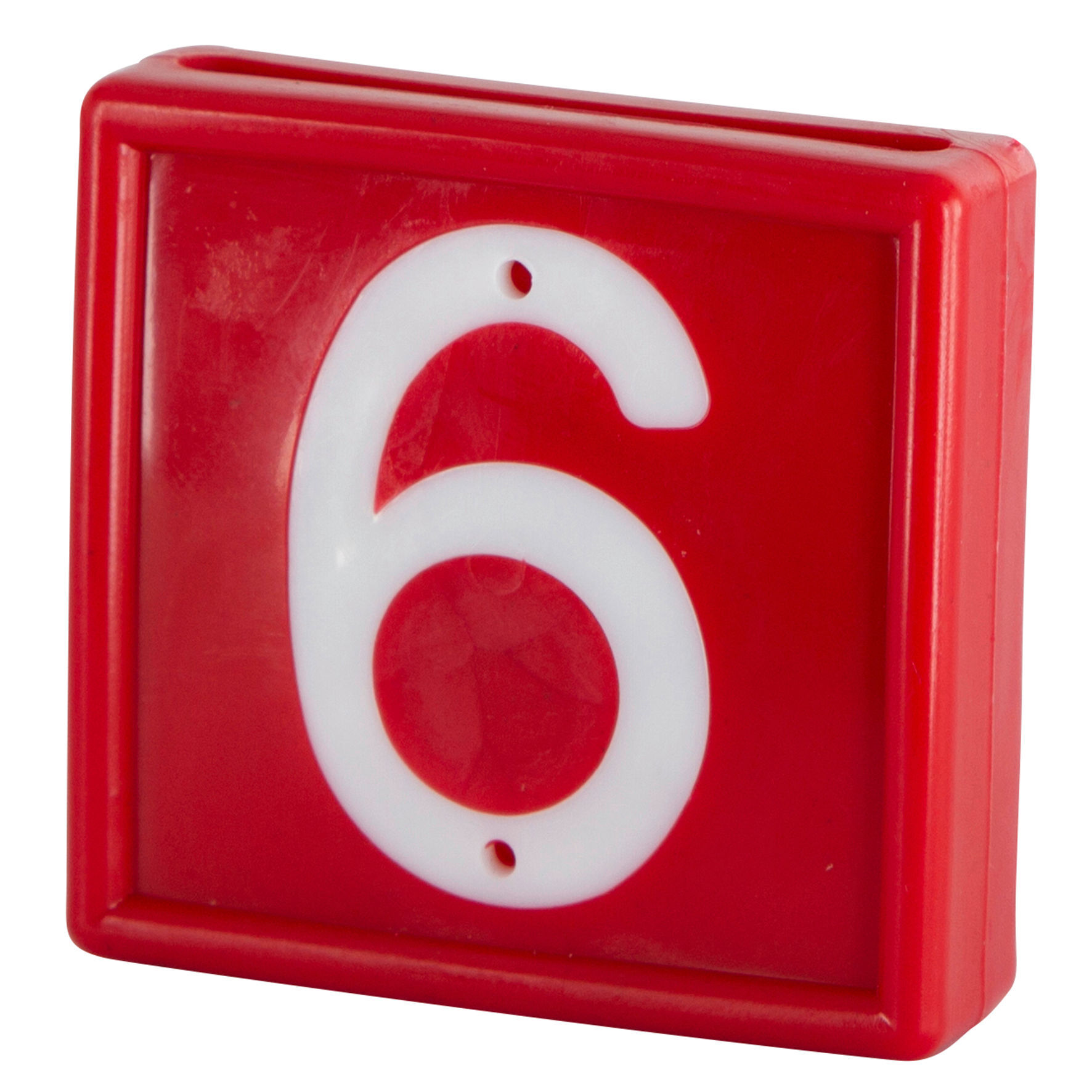 Nummernblock für Halsmarkierungsband, rot | 10er Pack