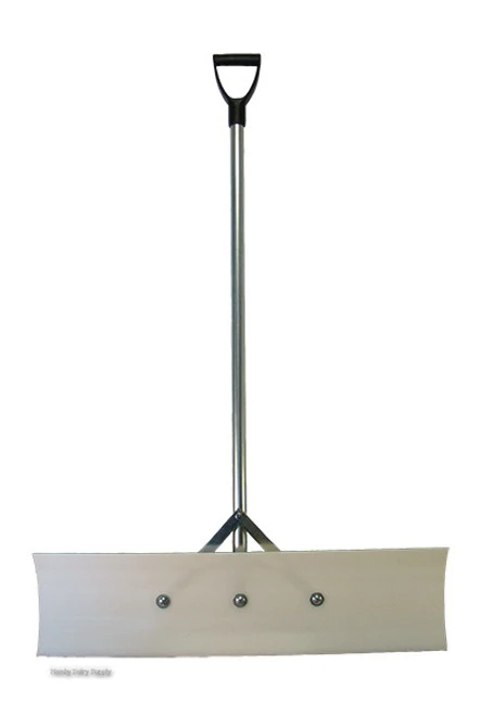 Barn Scraper with D Handle - 10 x 36 inch poly blade