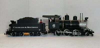 Sold! LGB Colorado & Southern Steam Locomotive with tender and sound - Like New Test Run Only LGB 20192