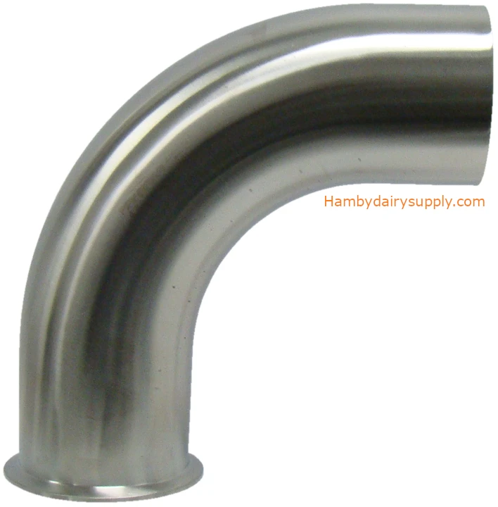 4.0 inch Stainless Steel 90 elbow - clamp x weld