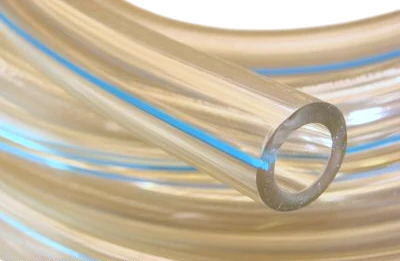 7/16 ID 14M Clear Plastic Milk Hose / Tubing - Transflow 100 foot roll 4999-1091-101